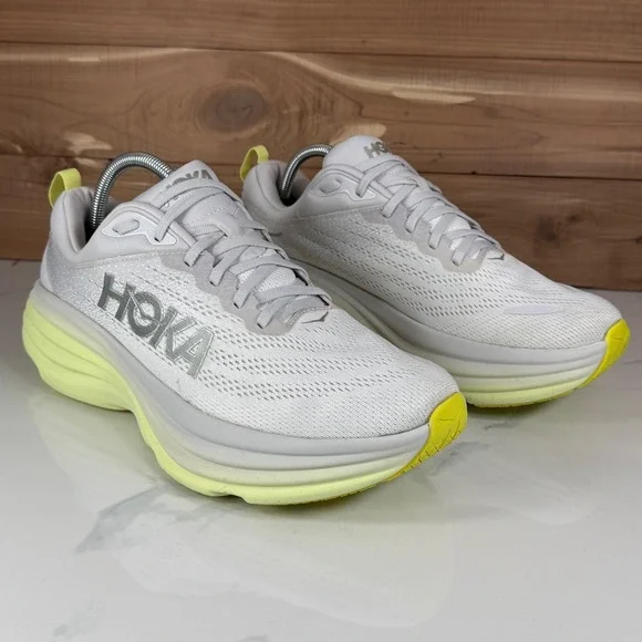 Hoka One OneBondi 8 Nimbus Cloud Luminary Green Running Shoes 1127952 Womens 12B - Picture 8 of 16